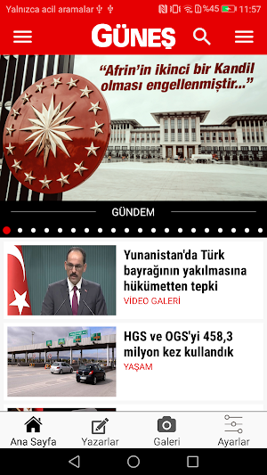 Güneş - Haberler Screenshot 0
