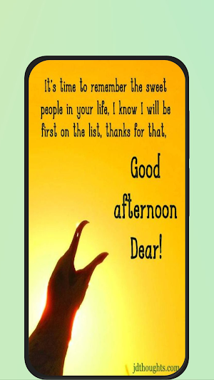 afternoon message Screenshot 1