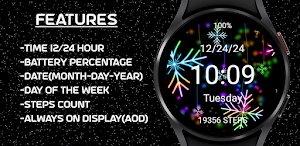 Christmas Neon Snowflakes Xmas Screenshot 1