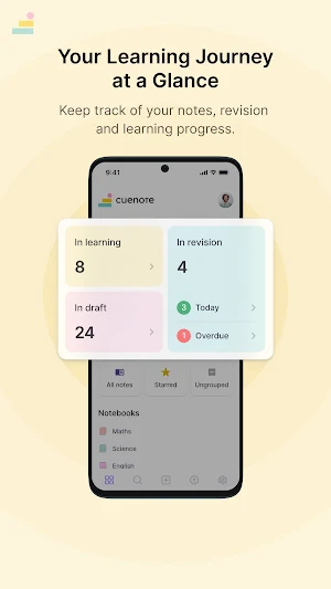 Cuenote: Notes, Study & Revise Screenshot 1