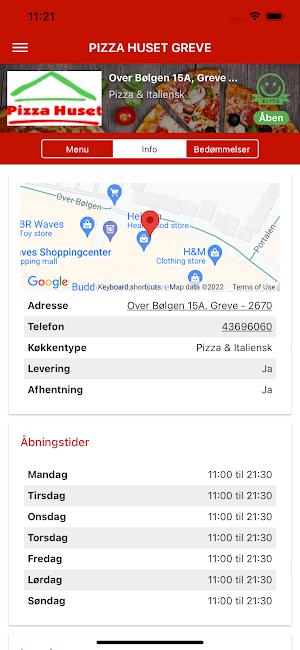 PIZZA HUSET GREVE Screenshot 1