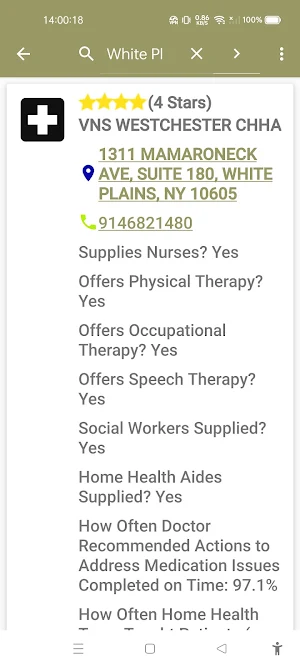 Home Health Services Ratings Screenshot 1