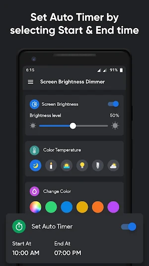 Lower Screen Brightness Dimmer - Night Filter Screenshot 3