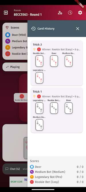 Hearts Multiplayer Screenshot 1