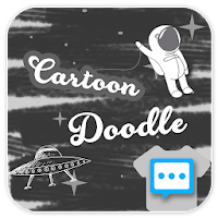Cartoon doodle skin for Next SMS