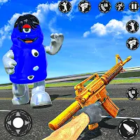 Blue Monster Zombie Escape