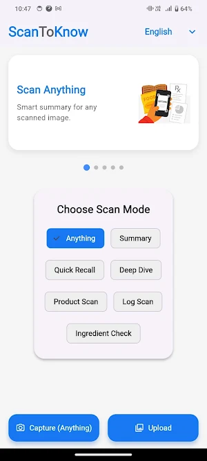 ScanToKnow : AI Scanner & Chat Screenshot 0