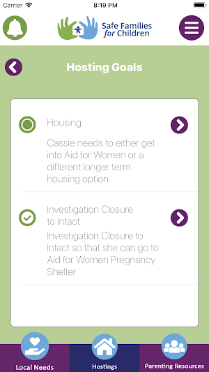 Safe Families Screenshot 1