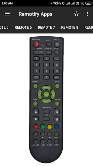 GTPL Remote Control (15 in 1) Screenshot 3