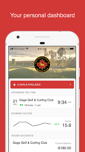 Gage Golf & Curling Club Screenshot 1