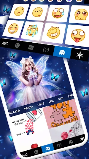 Fairy Princess Keyboard Background Screenshot 3