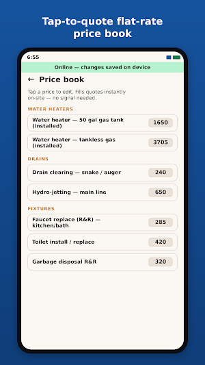 PipeQuote: Plumbing Estimates Screenshot 1