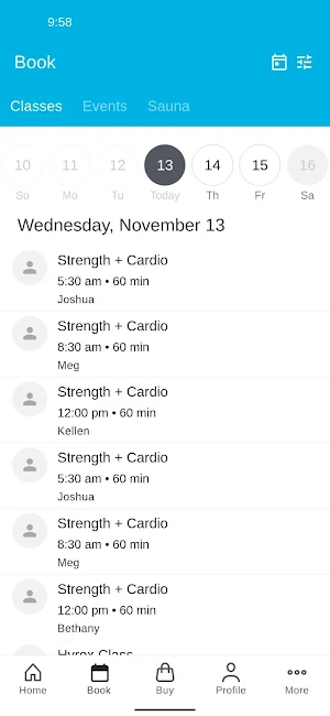 Rise RX Fitness Screenshot 1