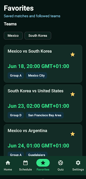 Football Fan Planner 2026 Screenshot 3