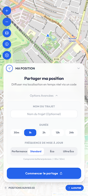 Geoloky - Partage GPS live Screenshot 1