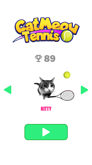 Cat Meow Tennis: Sport Battle Screenshot 0