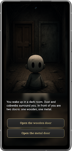 Doors of Fate: Text Game Screenshot 1