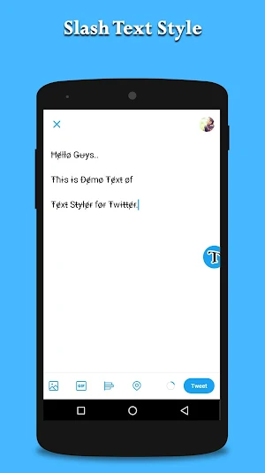 Text Style for Twitter Screenshot 1