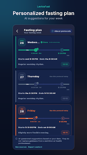 LevivaFast: Fasting Tracker Screenshot 3