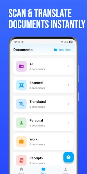 AnyDoc Scanner & Translator Screenshot 0