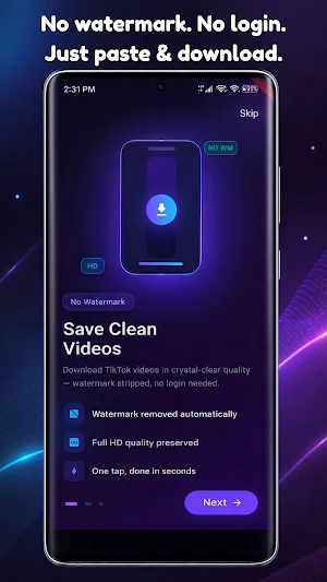 DropTok - TT Video Downloader Screenshot 1