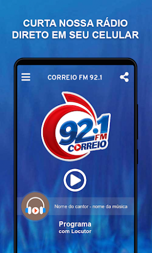Correio FM 92.1 Screenshot 1