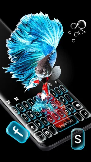 Betta Fish Aquarium Keyboard Theme Screenshot 1