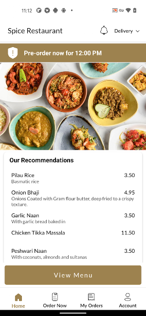 Spice Restaurant Screenshot 1