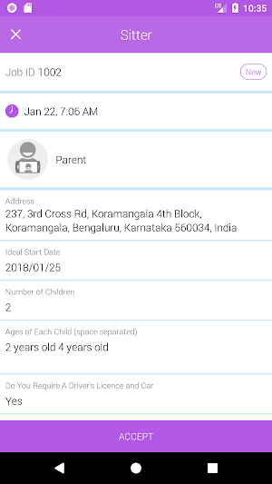 MySitter Ireland Screenshot 2