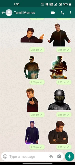Ajith Valimai Stickers | WAStickerApps Screenshot 3