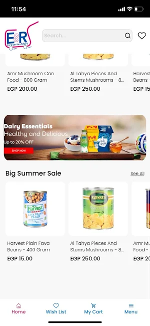 E&R Groceries Screenshot 1