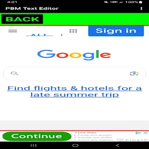 PBM Text Editor Screenshot 2