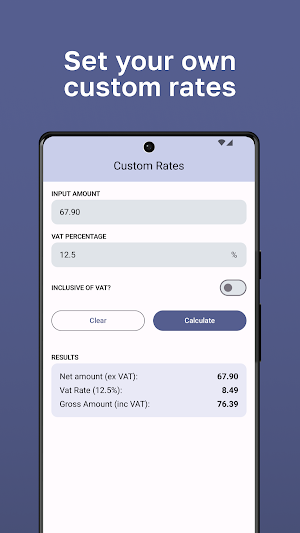 Calc VAT - UK VAT Calculator Screenshot 3