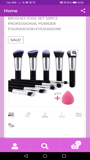Cosmetics Online Shopping Store Screenshot 1