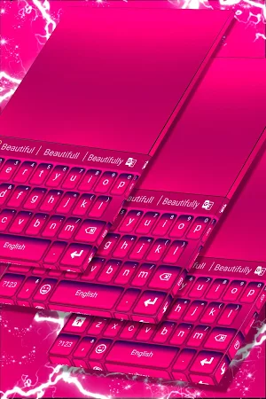 Keyboard Color Pink Theme screenshot 1