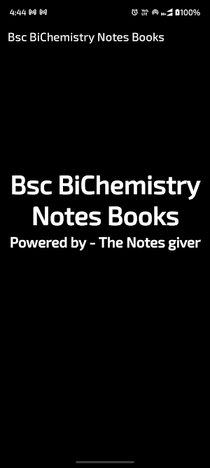 Bsc BioChemistry Notes Screenshot 0