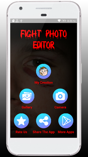 Fight Photo Editor With Injury Prank Screenshot 0