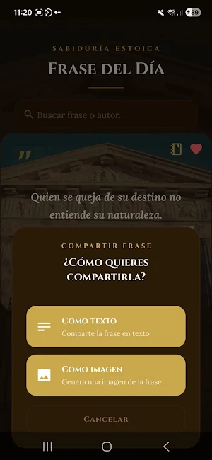 Frases Estoicas Diarias Screenshot 1