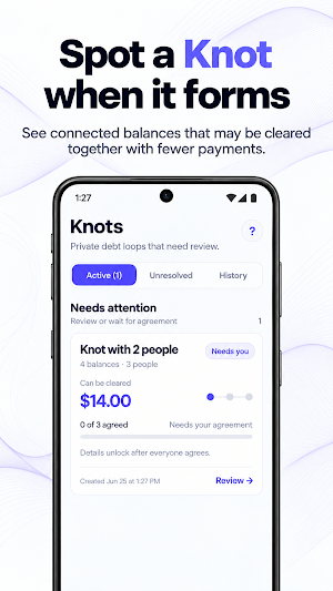 Knot - Track Debt with Friends Screenshot 1