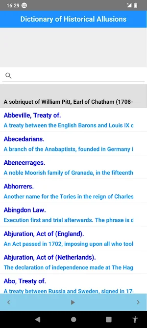 Dict. Of Historical Allusions Screenshot 1