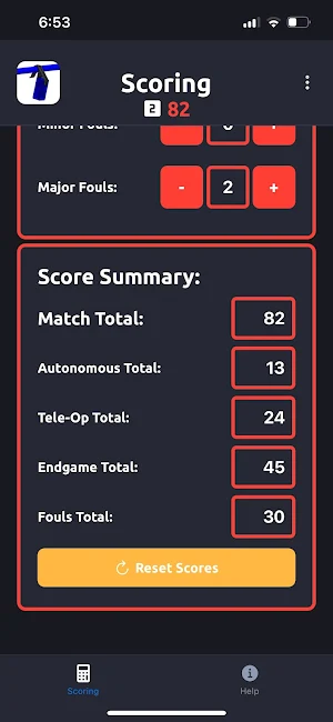 Into The Deep Scoring App Screenshot 2