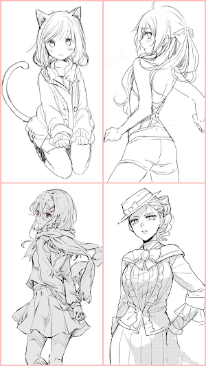 Drawing Kawaii Anime Girls Screenshot 3
