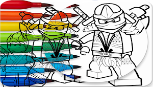 Coloring  Ninja Go Book Screenshot 2