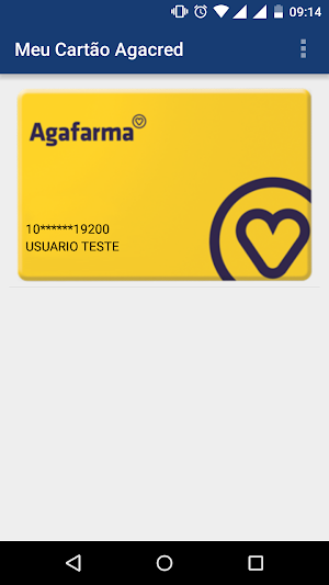 Meu Cartão Agacred Screenshot 1