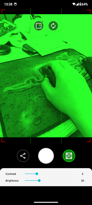Night vision style camera Screenshot 0