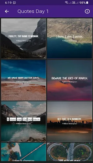 William Shakespeare Daily Insp Screenshot 2