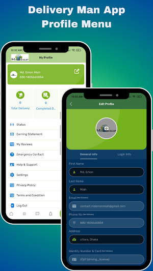 MimBazar Delivery Man App Screenshot 0