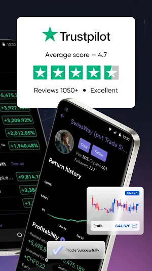 Markets.com Social Trade App Screenshot 1