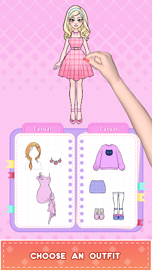 DIY Paper Doll: Dress Up Diary Screenshot 1