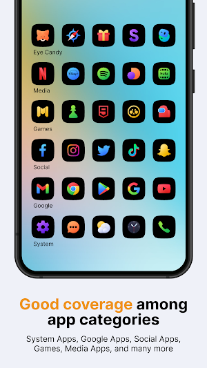 Ares Black: Black Icon Pack Screenshot 3